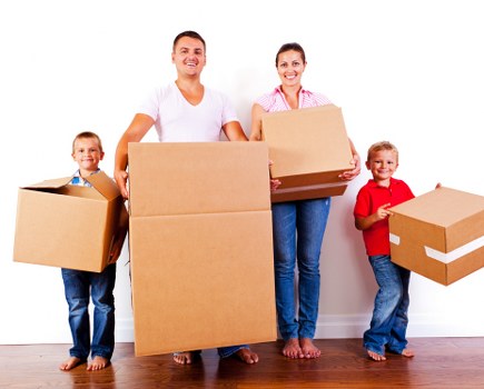 Removal van and moving team in a Highgate residential street