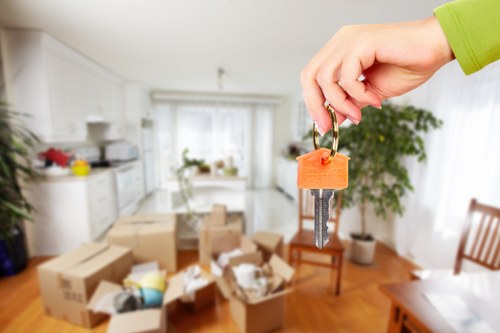 Highgate house moving service with careful placement of furniture and boxes
