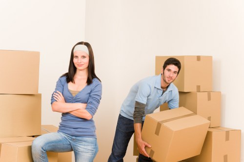 Donation-ready furniture being prepared for charity reuse