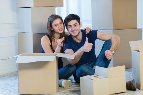 Local movers handling boxes and household items in Highgate