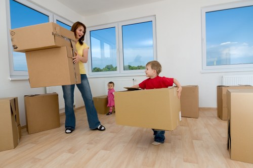 Small business or office items being transported in Highgate