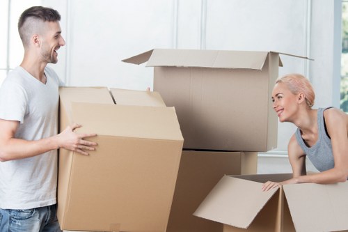 Loading furniture into a moving van for a Highgate relocation