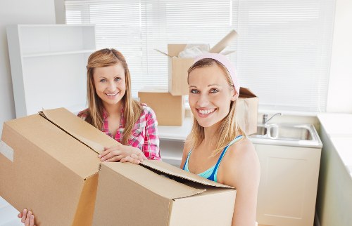 Packing and labelling office items for a Highgate business relocation
