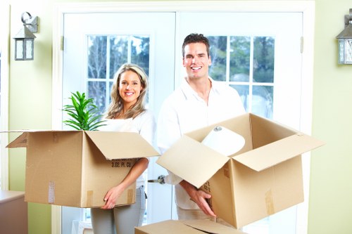 A moving van helping with house and office transport around Highgate