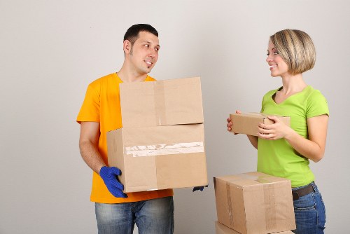 Office furniture and equipment packed for a local Highgate move