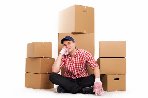 Careful packing and furniture handling during a move
