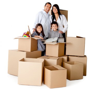 Team moving household items through a Highgate period property